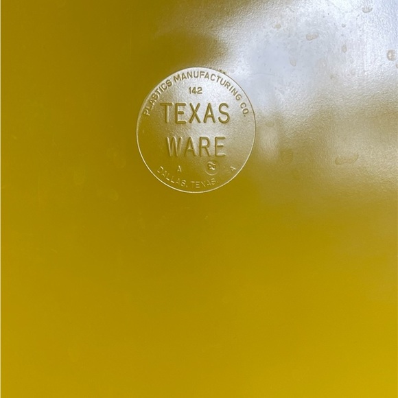 6 MCM HJ Stotter yellow tulip design rock glasses & Texasware 142  tray - Picture 12 of 14